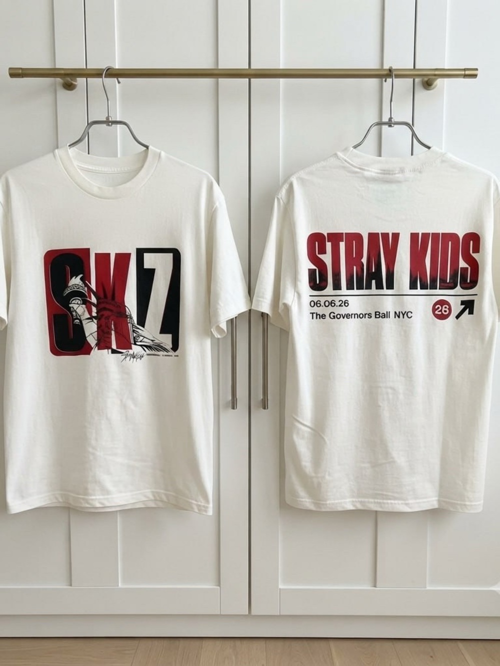 SKZ White Short-Sleeve Graphic Tee rePrint - Design